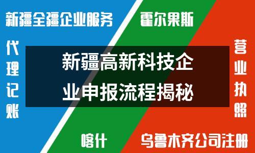 新疆高新科技企業申報流程揭秘