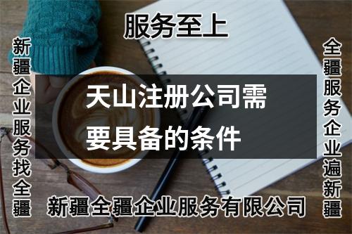 天山注冊公司需要具備的條件