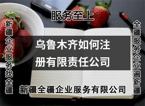 烏魯木齊如何注冊有限責任公司