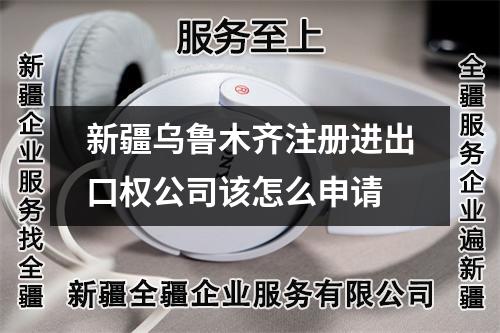 新疆烏魯木齊注冊進出口權公司該怎么申請