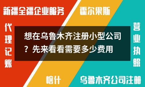 想在烏魯木齊注冊小型公司？先來看看需要多少費用